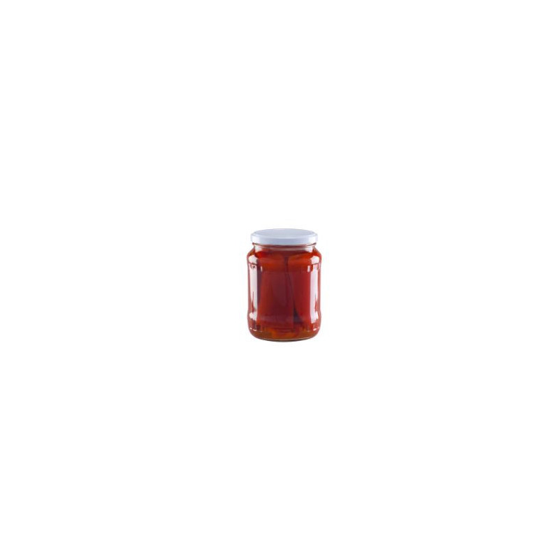 Pots de poivrons confits