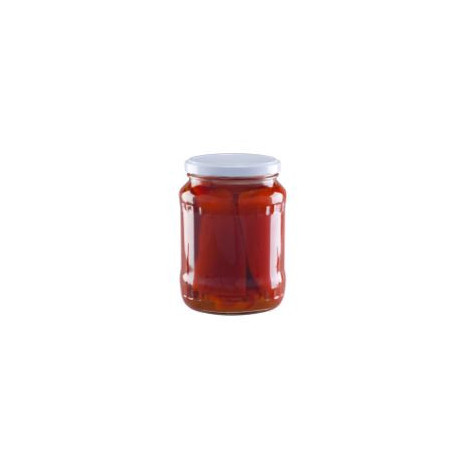 Pots de poivrons confits