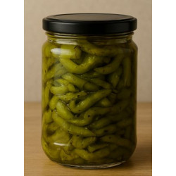 Pots de poivrons confits