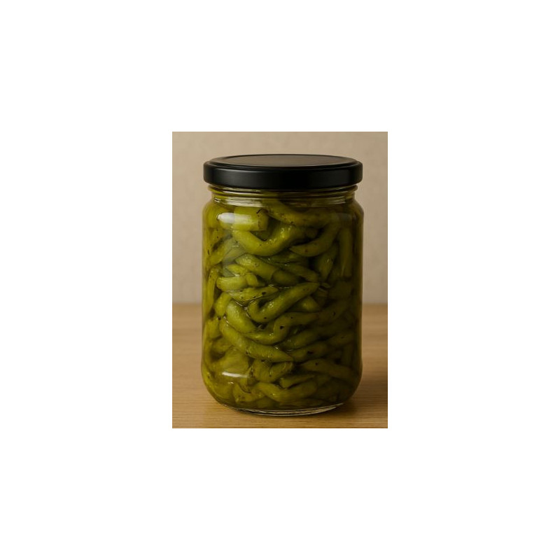 Pots de poivrons confits